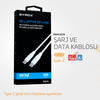 Syrox PD25TK Type-C To Type-C Şarj ve Data Kablosu (İki Ucu da Type-C Kablo)