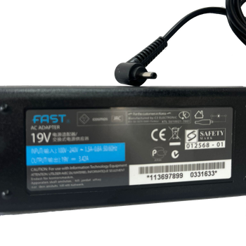 Acer 19V 3.42A 65W İnce Uç Laptop Adaptörü 3.0x1.1mm