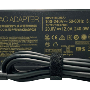 Asus 20V 12A 240W Pinli Uç Laptop Adaptörü 6.0x3.7mm