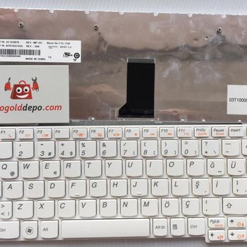 Lenovo S10-3 Türkçe Beyaz Klavye 