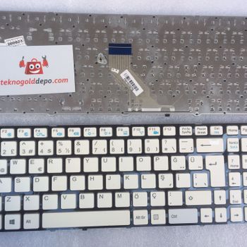 Casper MT50 Beyaz Klavye Çerçeve Siyah (OEM)