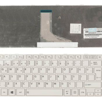 Toshiba Satellite L840, L830 Klavye Beyaz Türkçe (OEM)