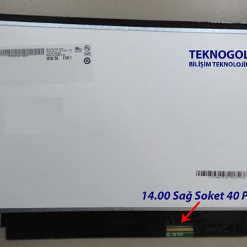 14" Slim Led Ekran - 40 Pin Sağ Soket