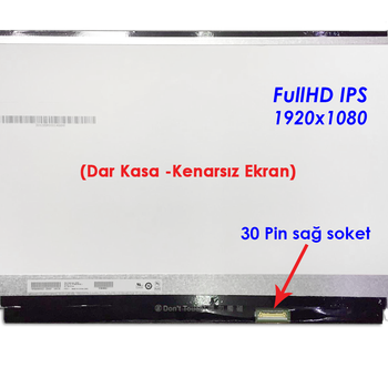 15.6 Kenarsız Slim Led Laptop Ekranı - Dar Kasa FullHD IPS - nv156fhm-n48