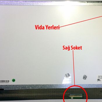 13.3" Slim Led Ekran - 40 Pin - Sağ Soket 
