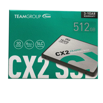 Team CX2 512GB 530/490MB/s 2.5" SATA3 SSD Disk (T253X6512G0C101)