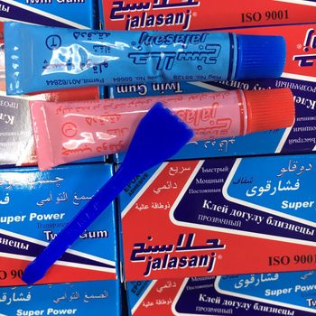 Jalasanj İran Çift Karışımlı İkiz Tüp Epoksi Çelik Yapıştırıcı (Şeffaf)
