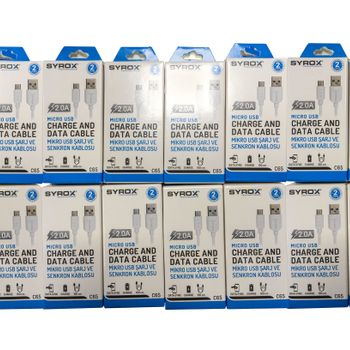 Syrox 2.0A Micro USB Kutulu Kablosu SYX-C65