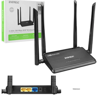 Everest EWR-N500 300Mbps WISP Repeater+Access Point ve Bridge Kablosuz Router