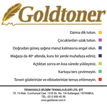 Gold Toner HP CE310, CF350, CRG 729, CRG 730, 130A, 126A Siyah Toner