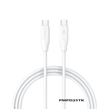 Syrox PD25TK Type-C To Type-C Şarj ve Data Kablosu (İki Ucu da Type-C Kablo)