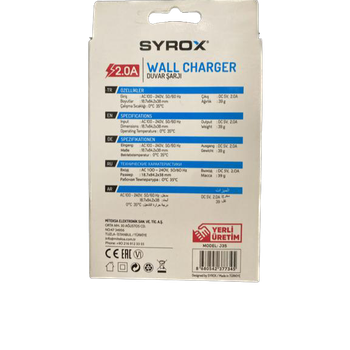 Syrox J35 Usb 2.0A Şarj Başlığı