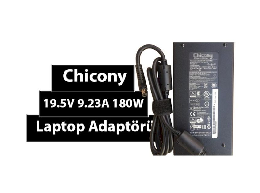 Chicony 19.5V 9.23A 180W Standart Uçlu ORJINAL Laptop Adaptörü & Şarj Cihazı (Orjinal)