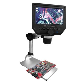 Dijital Mikroskop 1 -600x 4.3 LCD Ekran 3.6MP HD 1080P Video (Metal Stand)