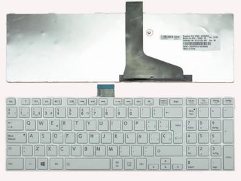 Toshiba C855 Türkçe Klavye Beyaz V1 (OEM)