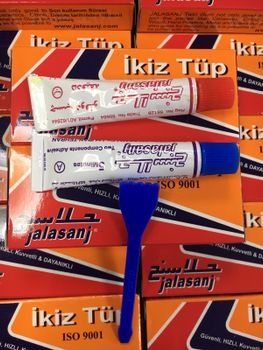 Jalasanj İran Çift Karışımlı İkiz Tüp Epoksi Çelik Yapıştırıcı