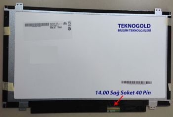 14" Slim Led Ekran - 40 Pin Sağ Soket