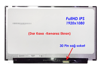15.6 Kenarsız Slim Led Laptop Ekranı - Dar Kasa FullHD IPS - nv156fhm-n48