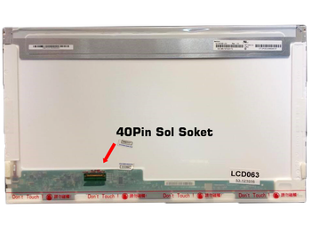 17.3" Led Laptop Ekranı - 40 Pin - Sol Soket 1600X900