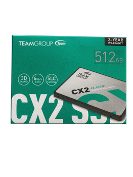 Team CX2 512GB 530/490MB/s 2.5" SATA3 SSD Disk (T253X6512G0C101)