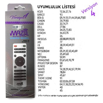 Akıllı Projeksiyon Kumandası MAZA MZ-8002-V4