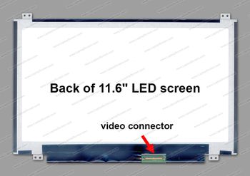 11.6” Slim Led Ekran 40 Pin Sağ Soket (vida yerleri altta ve üstte)