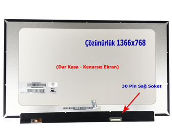 15.6 Kenarsız 30 Pin Slim Led Laptop Ekranı - Dar Kasa (Vidasız )