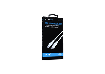 Syrox PD25TK Type-C To Type-C Şarj ve Data Kablosu (İki Ucu da Type-C Kablo)