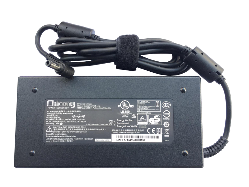 Chicony 19.5v 7.74A 150W Standart Uçlu Laptop Adaptörü (5.5mm*2.5mm)