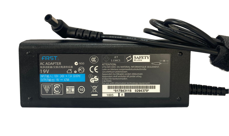 Sony 19.5V 4.74A 90W İğne Pinli Laptop Adaptörü (6.0mm*4.4mm)