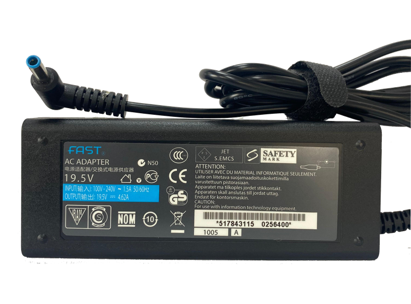 HP 19V 4.62A 90W Mavi Uçlu Laptop Adaptörü (4.5mm*3.0mm)