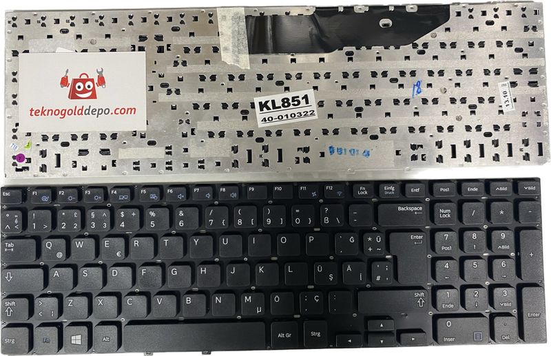 Samsung Np550p7c Türkçe Siyah Klavye , 17.3'' inç Notebooklar için Uyumludur (Oem)