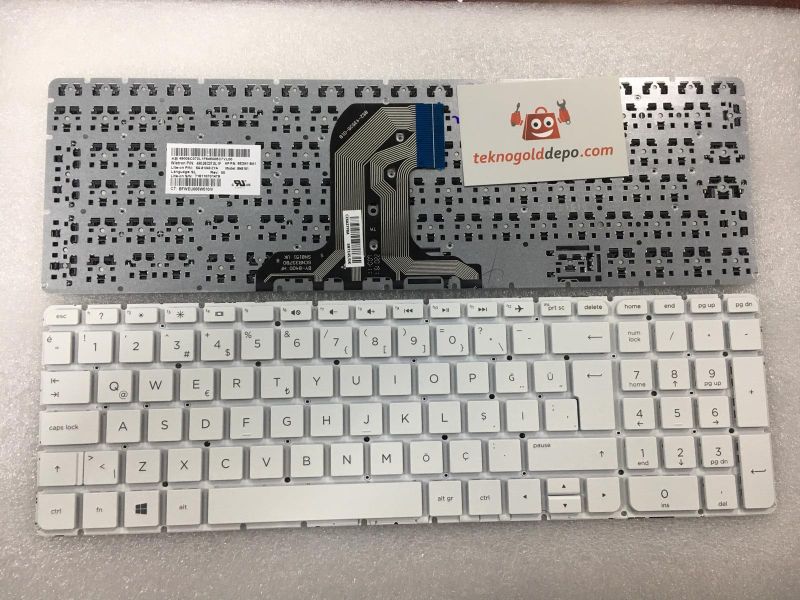 Hp Pavilion 15-Ac Türkçe Beyaz Klavye