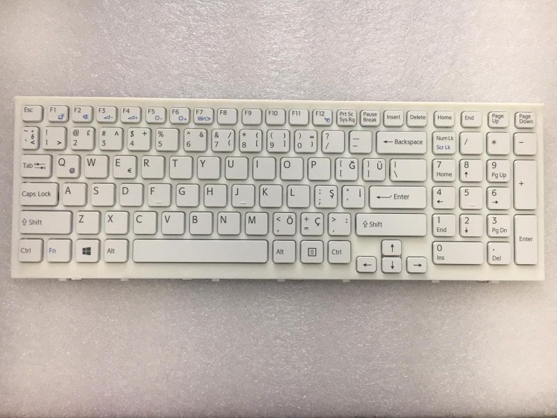 Sony Vaio VPCEL Türkçe Beyaz Klavye