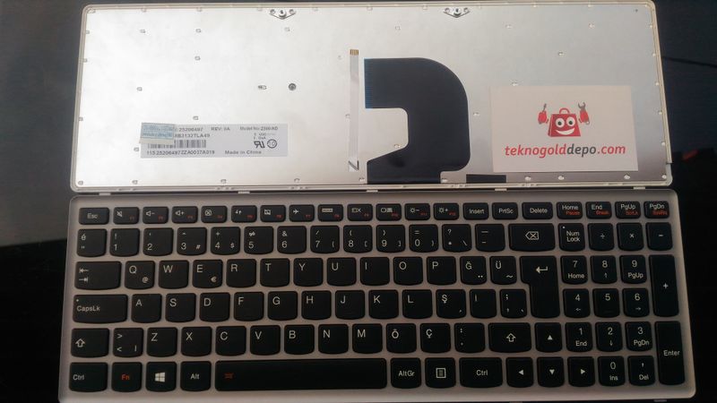 Lenovo Z500 Türkçe Işıklı klavye (OEM)