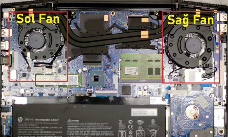 Hp Pavilion Gaming 15-cx0016nt Cpu İşlemci Fan V1 (Sağ Fan) (OEM)