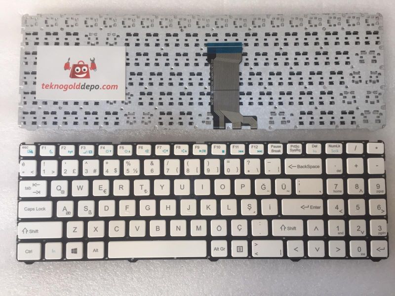 CASPER C650 TÜRKÇE BEYAZ KLAVYE