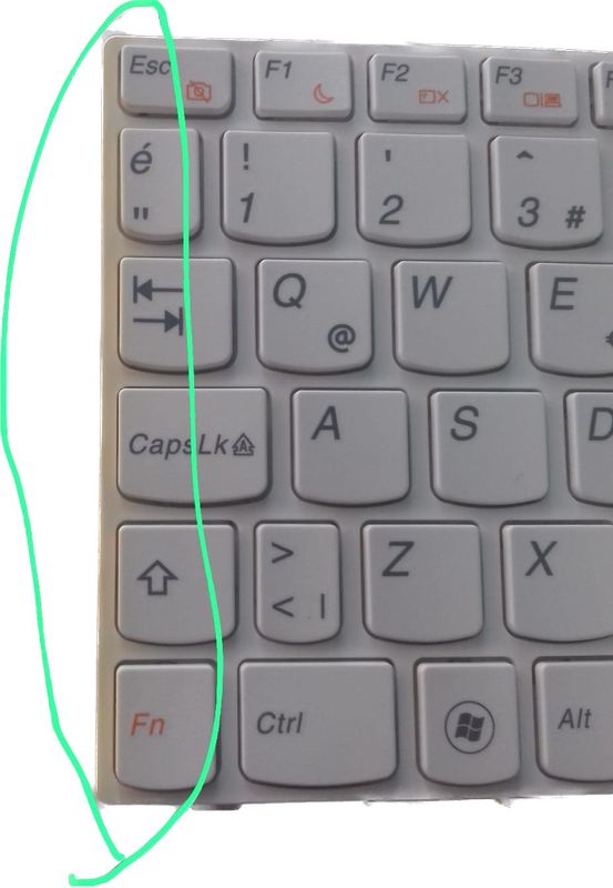 Lenovo S10-3 Türkçe Beyaz Klavye 