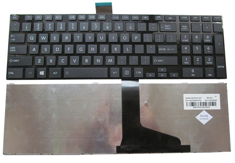 Toshiba Satellite C855 Türkçe Siyah Klavye V1 (OEM)
