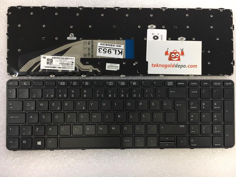 Hp ProBook 450 G3 Türkçe Siyah Klavye