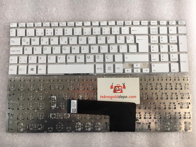 Sony Vaio SVF153A1YW  Beyaz  Klavye (OEM)