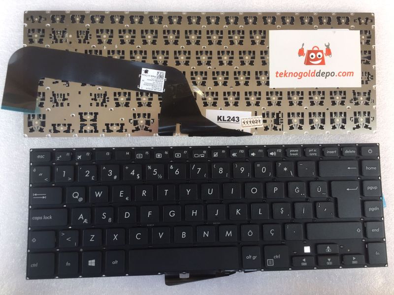 ASUS X505B SİYAH TÜRKÇE KLAVYE
