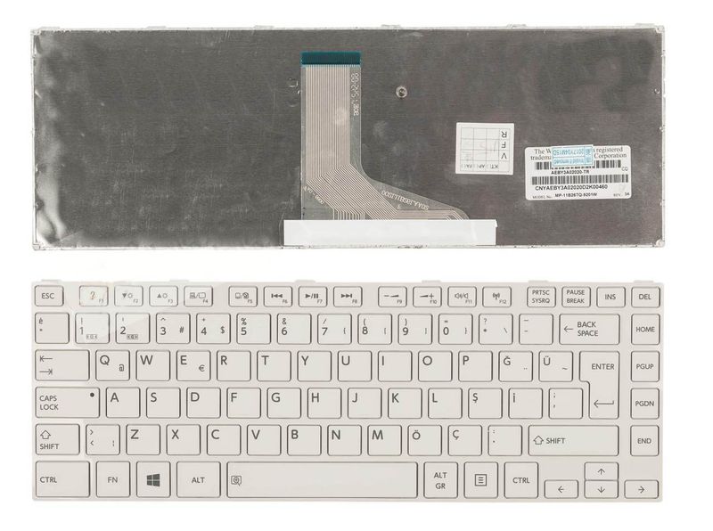 Toshiba Satellite L840, L830 Klavye Beyaz Türkçe (OEM)
