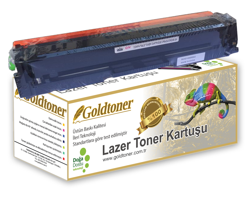 Gold Toner HP CF540A Toner (203A) / Canon CRG054 Toner