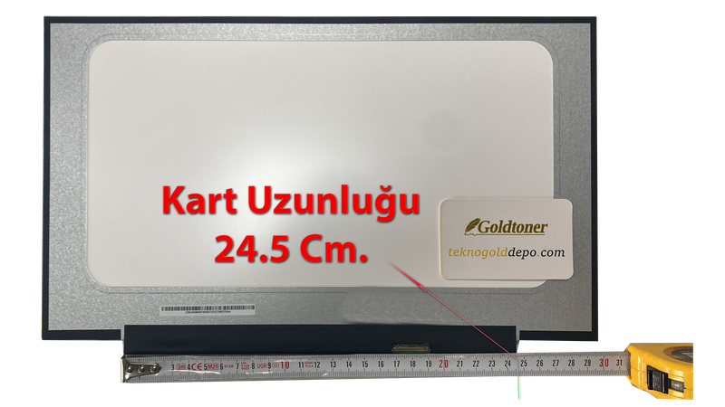 15.6 Kenarsız Slim Led Laptop Ekranı - Dar Kasa FullHD IPS - Kart Uzunluğu 245mm