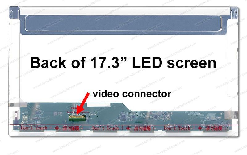17.3 Led Laptop Ekranı 40 Pin Full HD 1920*1080