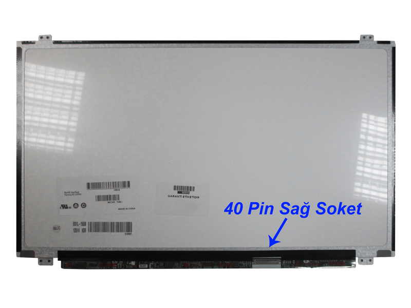 15.6" Slim Led Laptop Ekranı 40 Pin Sağ Soket 2. EL