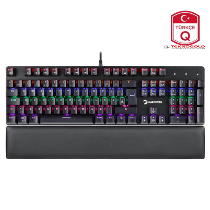 Gamepower Ogre Rainbow Mekanik Oyuncu Klavyesi (Blue Switch)