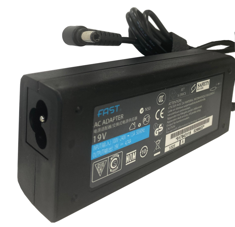 Fast 19V 4.74A 90W Standart Uçlu Laptop Adaptörü -  (5.5mm*2.5 mm)