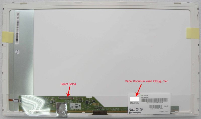 Standart 15.6 Led Laptop Ekranı - 40 Pin Sol Soket ( N156B6)